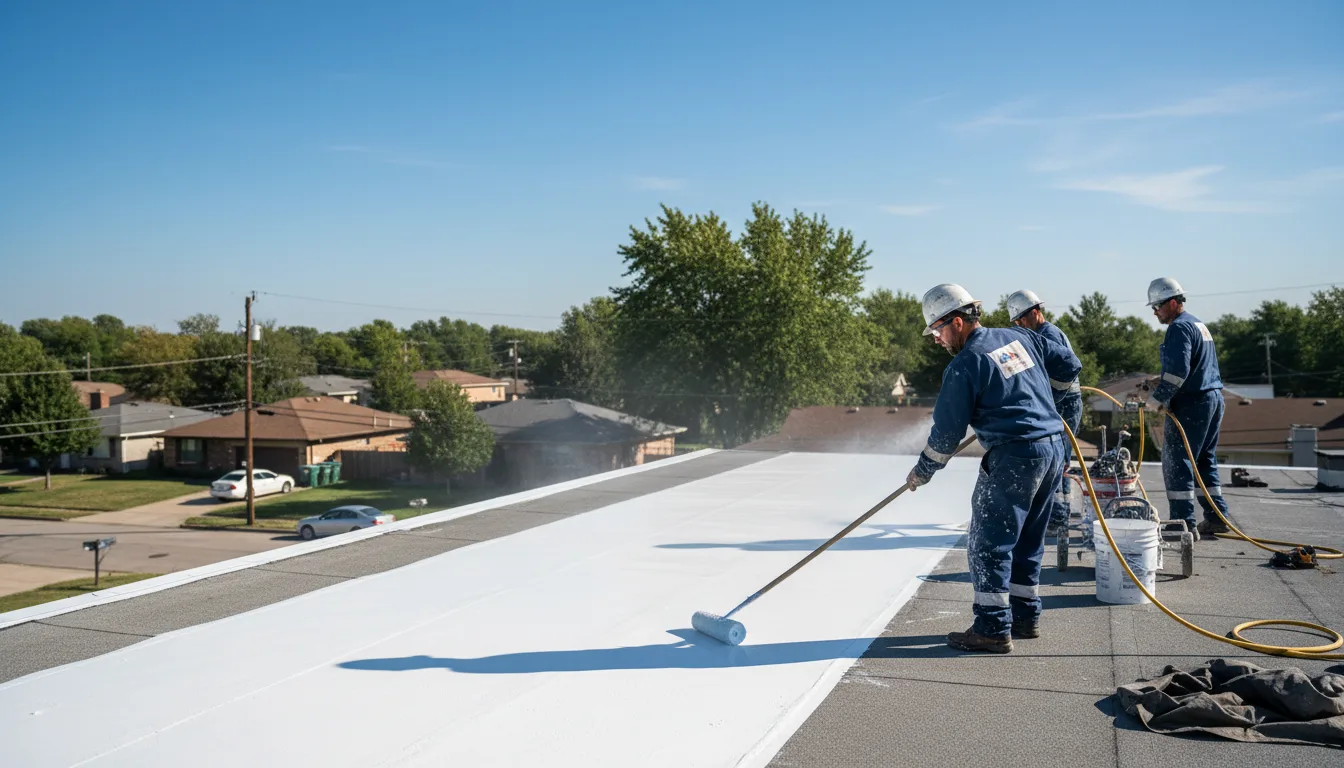Commercial roof coating in Damascus, AR near me